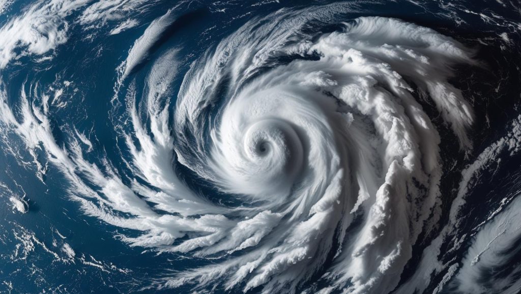 急速に発達する台風のイメージ画像
