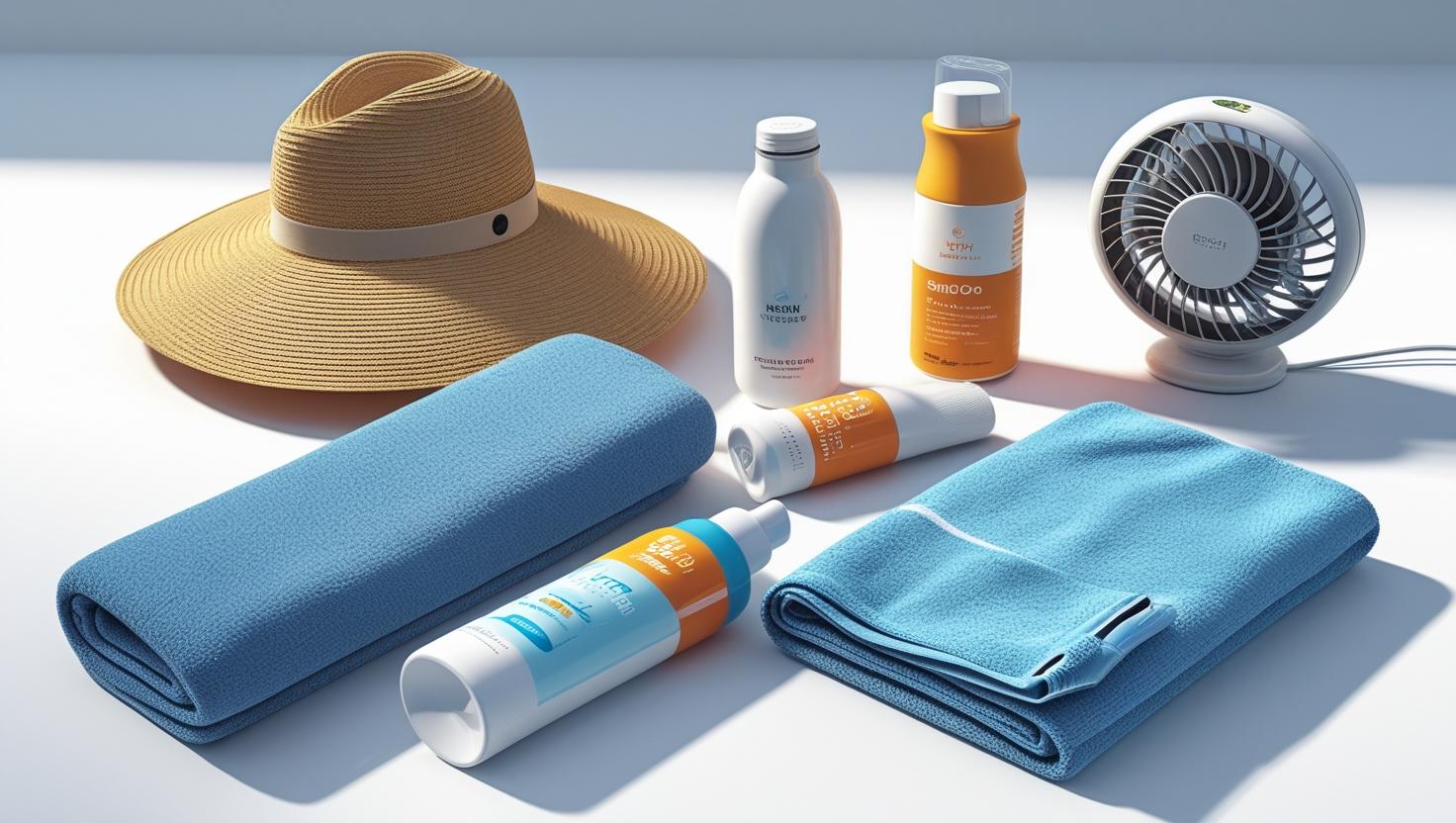 熱中症対策の品々